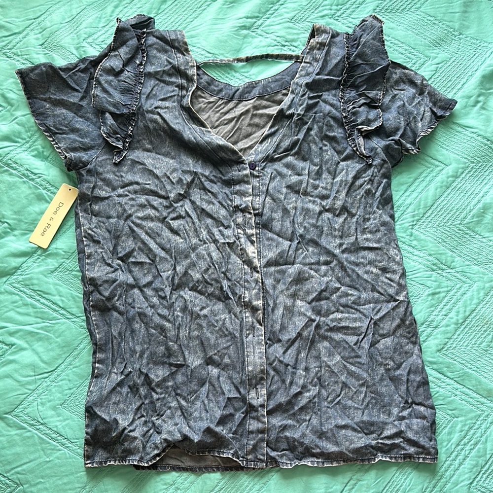 Denim Blue Women's Top